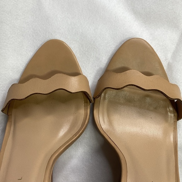 Loeffler Randall Piper Wedge Sandal Tan Size 6-1/2 - Picture 3 of 8